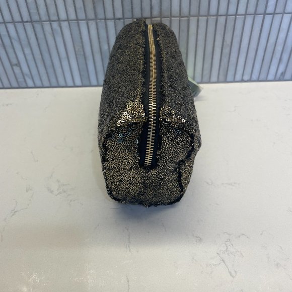 Deux Lux Gold‎ Sequin Pouch, NWT - Picture 3 of 8